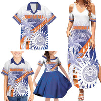 Personalised Marshall Islands Manit Day Family Matching Summer Maxi Dress and Hawaiian Shirt Polynesian Tribal Tattoo Tropical Style LT05 - Polynesian Pride