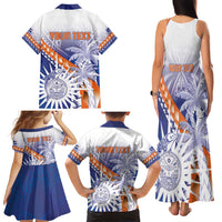 Personalised Marshall Islands Manit Day Family Matching Tank Maxi Dress and Hawaiian Shirt Polynesian Tribal Tattoo Tropical Style LT05 - Polynesian Pride