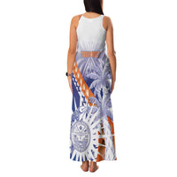 Personalised Marshall Islands Manit Day Family Matching Tank Maxi Dress and Hawaiian Shirt Polynesian Tribal Tattoo Tropical Style LT05 - Polynesian Pride