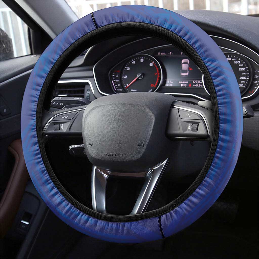 Marshall Islands Manit Day Steering Wheel Cover Polynesian Tribal Tattoo Tropical Style