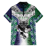 Custom New Zealand Warrior Family Matching Summer Maxi Dress and Hawaiian Shirt Maori Tribal Pattern LT05 - Polynesian Pride