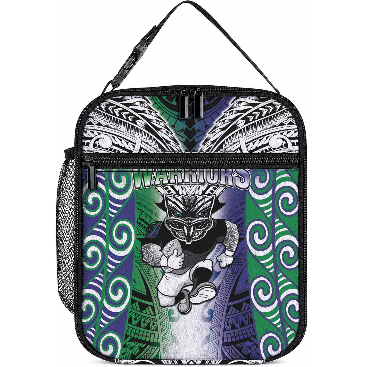 New Zealand Warrior Lunch Bag Maori Tribal Pattern