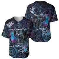 Suicide Awareness Baseball Jersey You Are Not Alone - Polynesian Pride