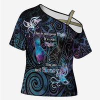 Suicide Awareness Cross Shoulder Shirt You Are Not Alone - Polynesian Pride
