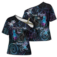 Suicide Awareness Cross Shoulder Shirt You Are Not Alone - Polynesian Pride
