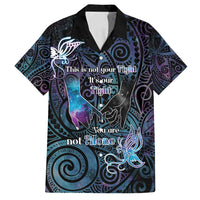 Suicide Awareness Family Matching Off Shoulder Short Dress and Hawaiian Shirt You Are Not Alone LT05 Dad's Shirt - Short Sleeve Black - Polynesian Pride