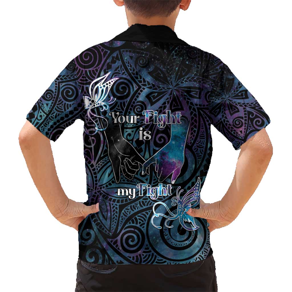 Suicide Awareness Family Matching Short Sleeve Bodycon Dress and Hawaiian Shirt You Are Not Alone LT05 - Polynesian Pride