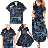 Suicide Awareness Family Matching Summer Maxi Dress and Hawaiian Shirt You Are Not Alone LT05 - Polynesian Pride