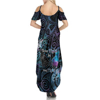 Suicide Awareness Family Matching Summer Maxi Dress and Hawaiian Shirt You Are Not Alone LT05 - Polynesian Pride