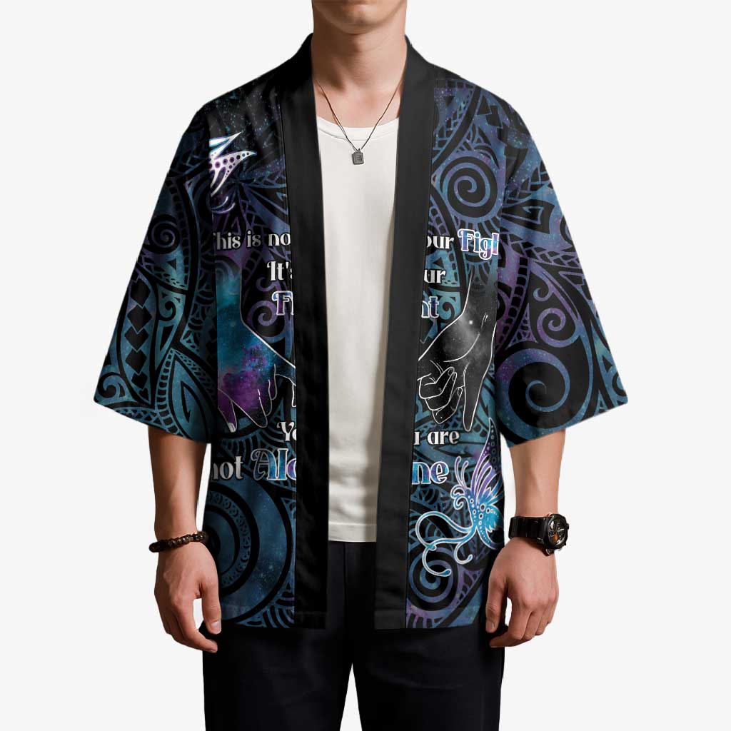 Suicide Awareness Kimono You Are Not Alone - Polynesian Pride