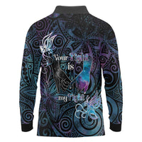 Suicide Awareness Long Sleeve Polo Shirt You Are Not Alone LT05 - Polynesian Pride