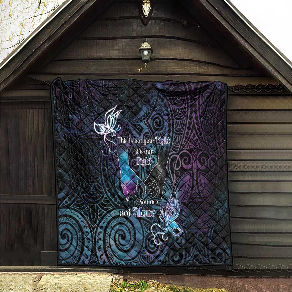 Suicide Awareness Quilt You Are Not Alone - Polynesian Pride