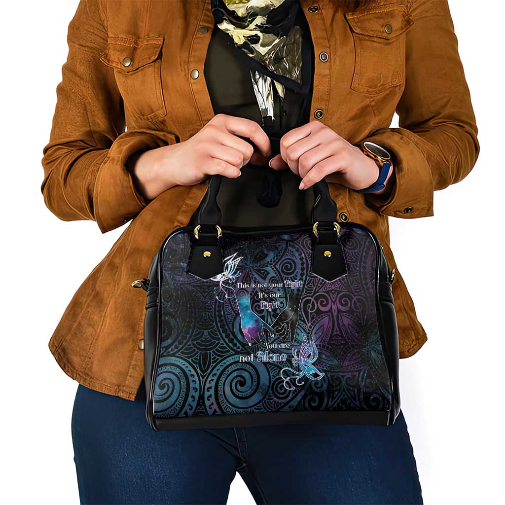 Suicide Awareness Shoulder Handbag You Are Not Alone - Polynesian Pride