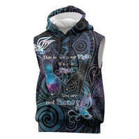 Suicide Awareness Sleeveless Hoodie You Are Not Alone LT05 Black - Polynesian Pride