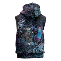 Suicide Awareness Sleeveless Hoodie You Are Not Alone LT05 - Polynesian Pride