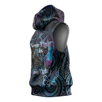 Suicide Awareness Sleeveless Hoodie You Are Not Alone LT05 - Polynesian Pride