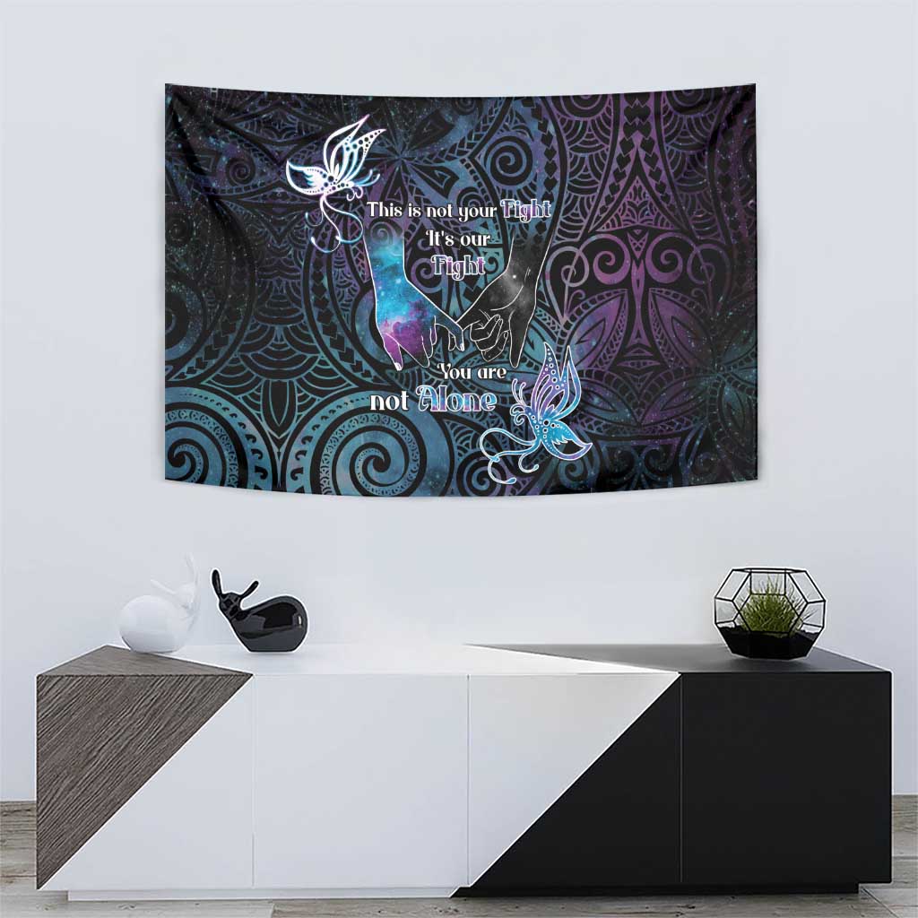Suicide Awareness Tapestry You Are Not Alone - Polynesian Pride