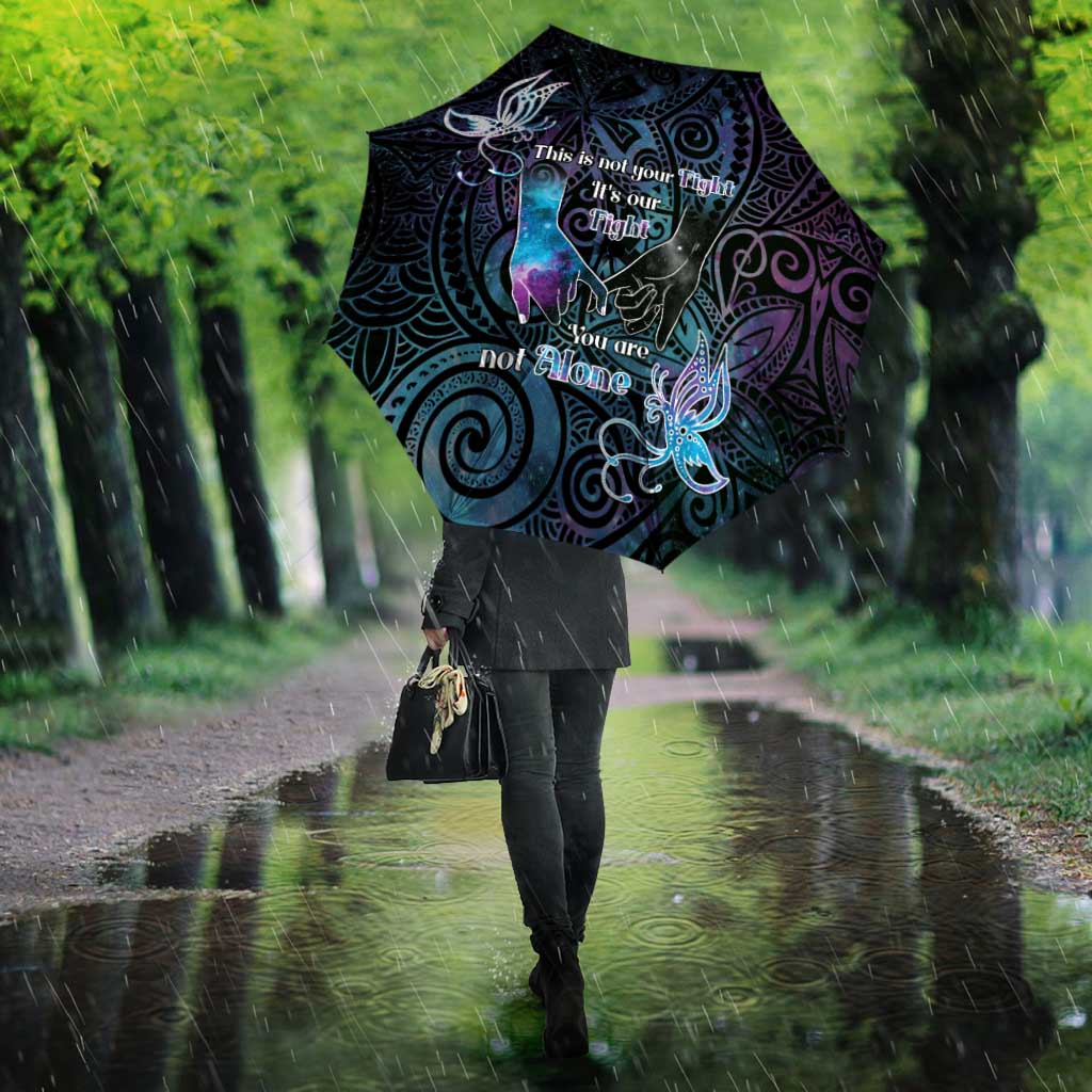 Suicide Awareness Umbrella You Are Not Alone - Polynesian Pride
