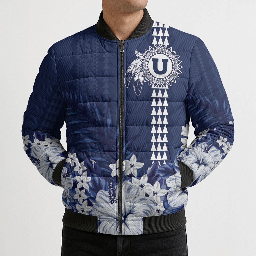 Personalized Utah State Bomber Puffer Jacket Polynesian Style LT05 - Polynesian Pride