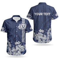 Personalized Utah State Couples Matching Short Sleeve Bodycon Dress and Hawaiian Shirt Polynesian Style LT05 - Polynesian Pride