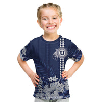 Personalized Utah State Kid T Shirt Polynesian Style LT05 Blue - Polynesian Pride