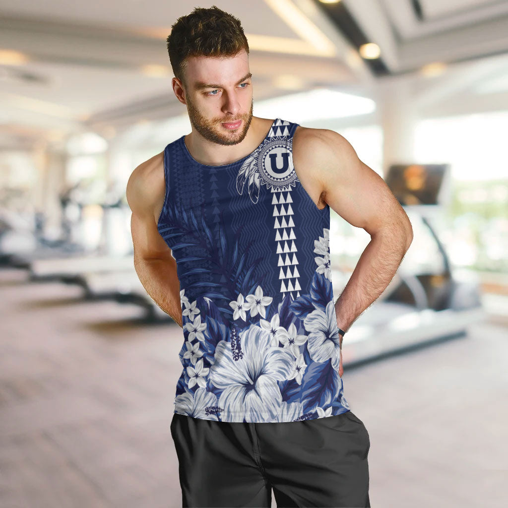 Personalized Utah State Men Tank Top Polynesian Style LT05 Blue - Polynesian Pride