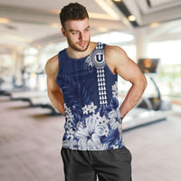 Personalized Utah State Men Tank Top Polynesian Style LT05 Blue - Polynesian Pride