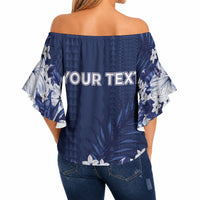 Personalized Utah State Off Shoulder Wrap Waist Top Polynesian Style LT05 - Polynesian Pride