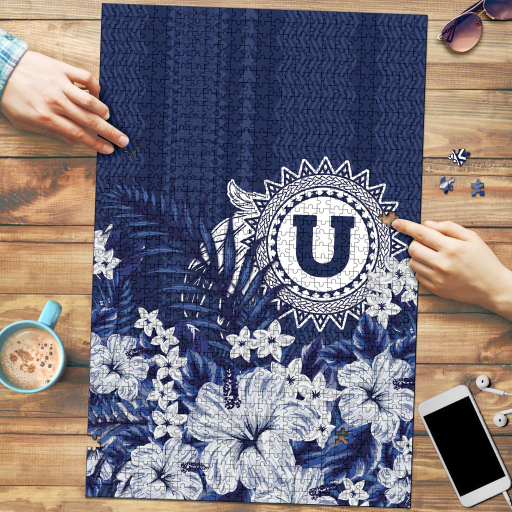 Utah State Puzzle Polynesian Style LT05 Blue - Polynesian Pride