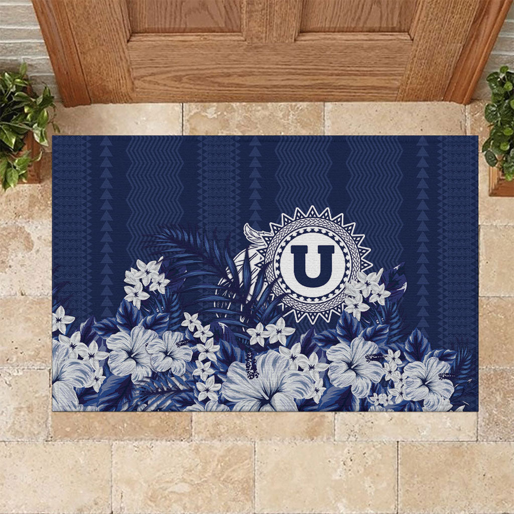 Utah State Rubber Doormat Polynesian Style LT05 Blue - Polynesian Pride