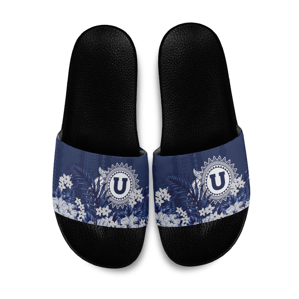 Utah State Slide Sandals Polynesian Style LT05 Blue - Polynesian Pride