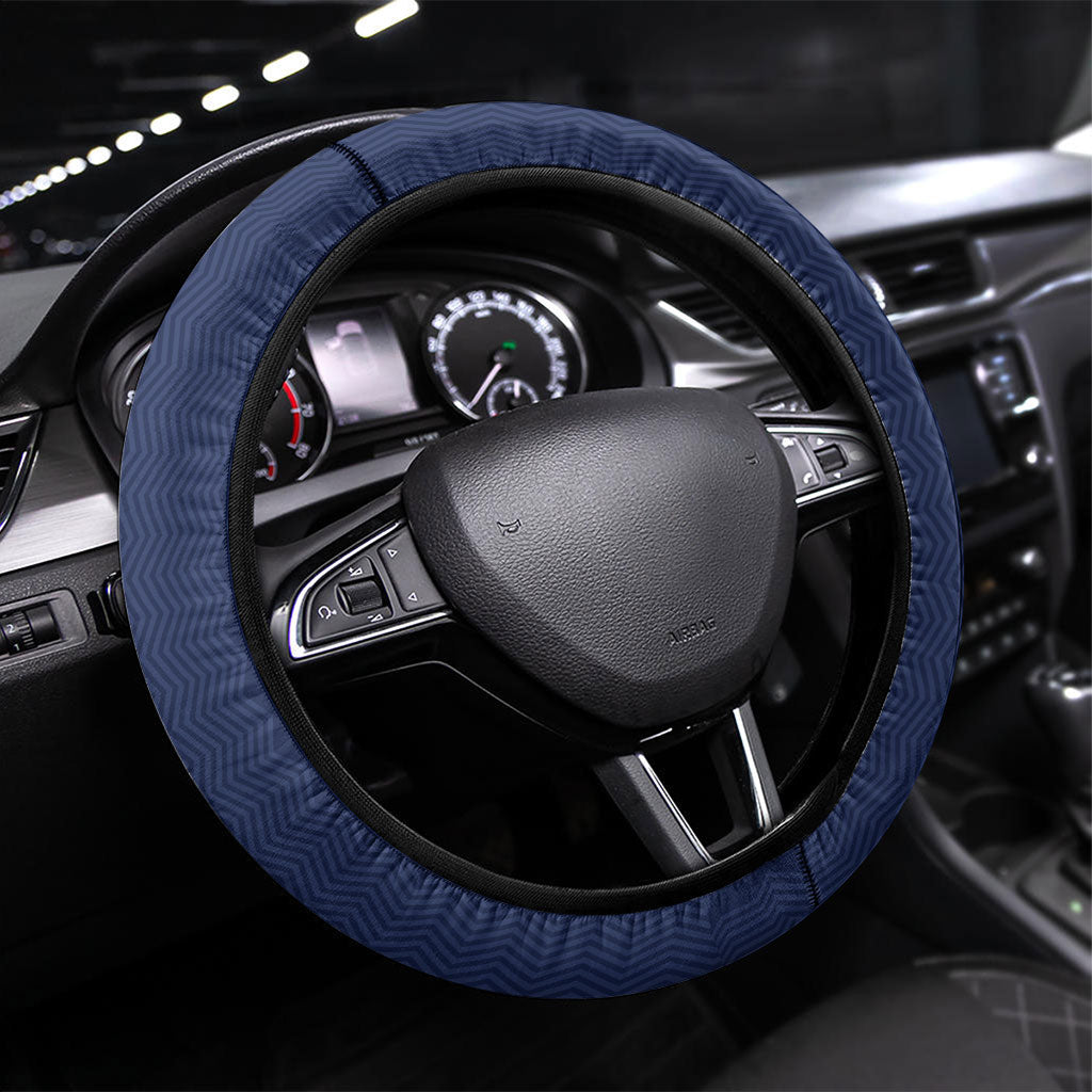 Utah State Steering Wheel Cover Polynesian Style LT05 Universal Fit Blue - Polynesian Pride