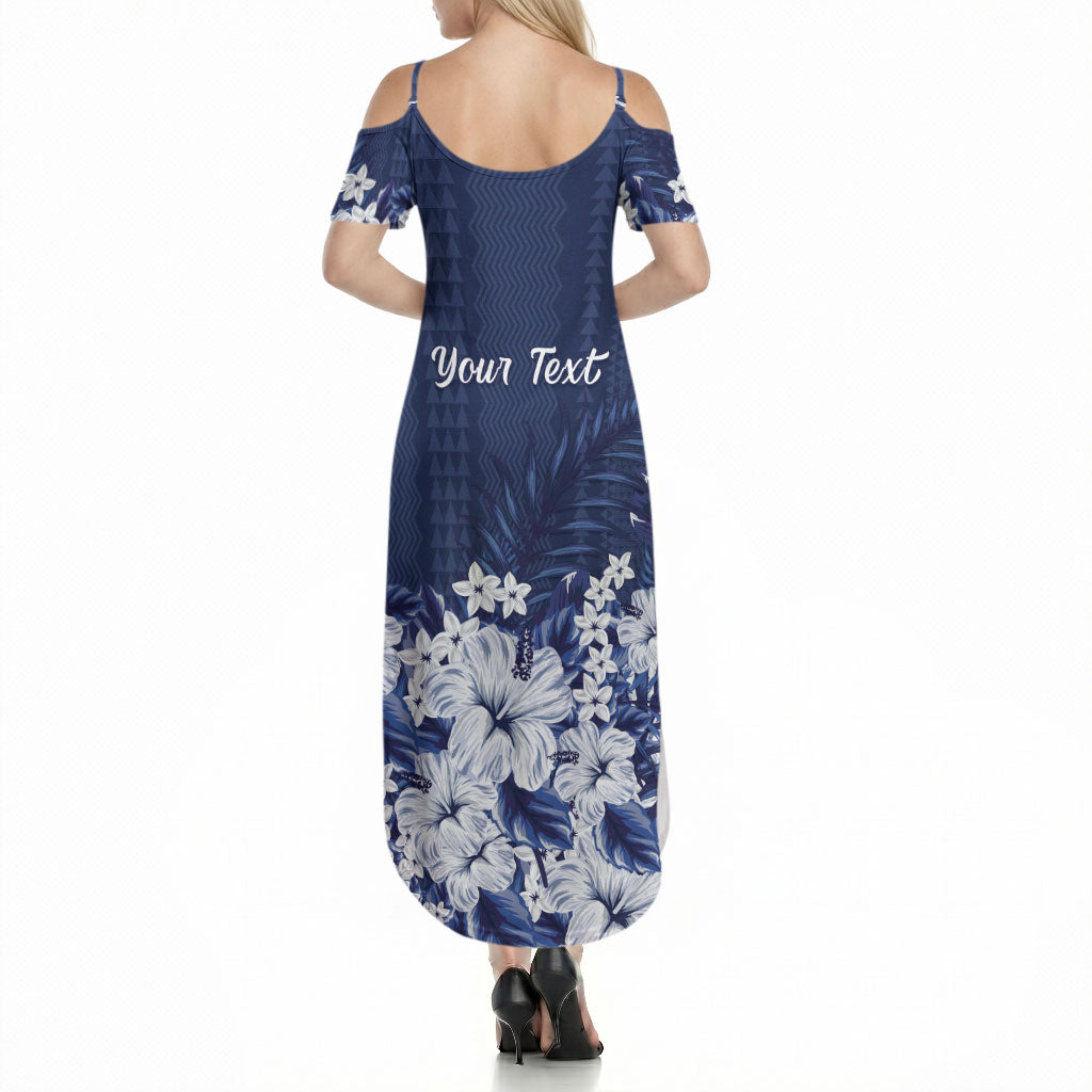 Personalized Utah State Summer Maxi Dress Polynesian Style LT05 - Polynesian Pride