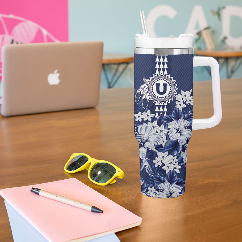 Personalized Utah State Tumbler With Handle Polynesian Style LT05 - Polynesian Pride