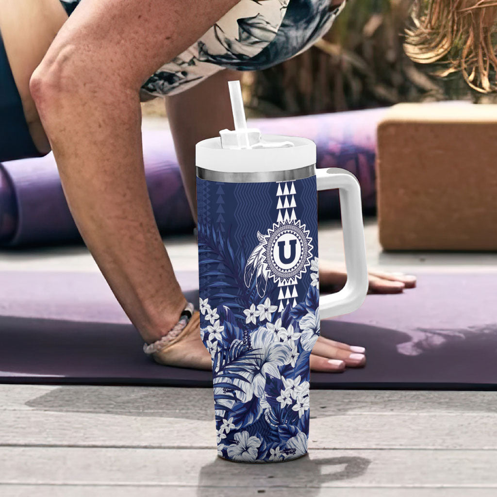 Personalized Utah State Tumbler With Handle Polynesian Style LT05 - Polynesian Pride