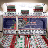 American Samoa Christmas Back Car Seat Cover Poinsettia La Maunia Le Kilisimasi LT05 - Polynesian Pride