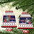 American Samoa Christmas Ceramic Ornament Poinsettia La Maunia Le Kilisimasi