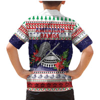 American Samoa Christmas Family Matching Mermaid Dress and Hawaiian Shirt Poinsettia La Maunia Le Kilisimasi LT05 - Polynesian Pride
