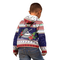 American Samoa Christmas Kid Hoodie Poinsettia La Maunia Le Kilisimasi LT05 - Polynesian Pride