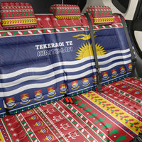 Kiribati Christmas Back Car Seat Cover Coat Of Arms Tekeraoi Te Kiritimati LT05 - Polynesian Pride