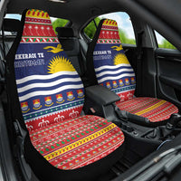 Kiribati Christmas Car Seat Cover Coat Of Arms Tekeraoi Te Kiritimati LT05 One Size Red - Polynesian Pride