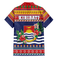 Kiribati Christmas Family Matching Summer Maxi Dress and Hawaiian Shirt Coat Of Arms Tekeraoi Te Kiritimati LT05 - Polynesian Pride