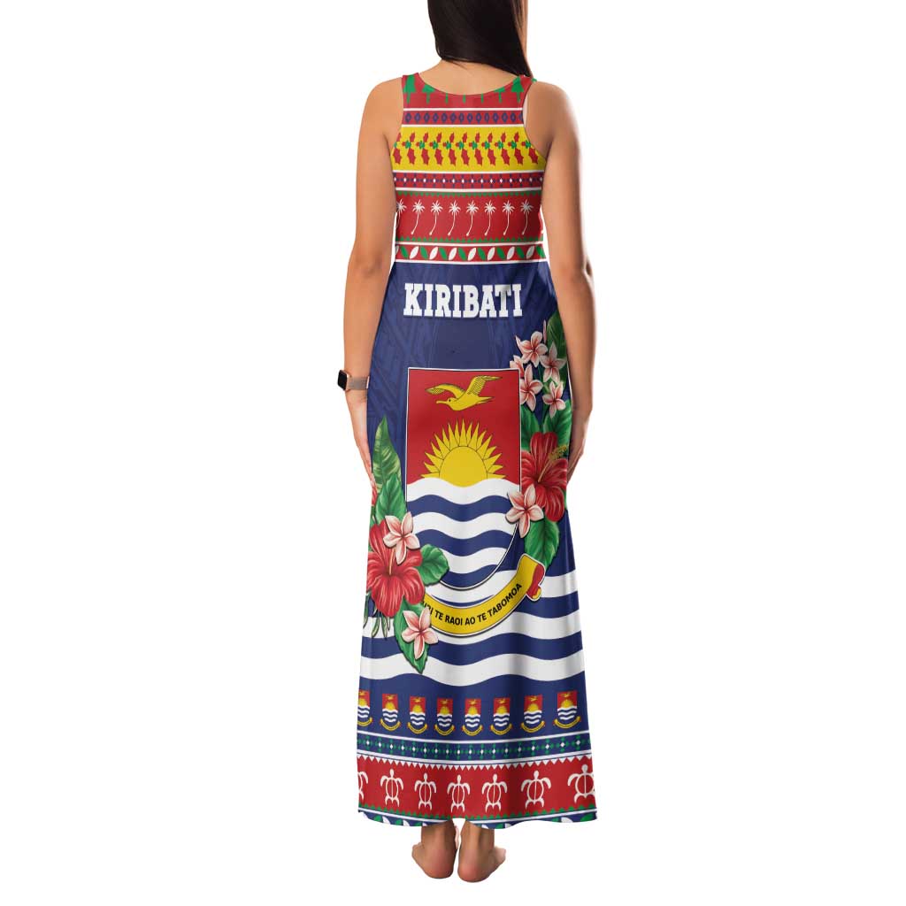 Kiribati Christmas Family Matching Tank Maxi Dress and Hawaiian Shirt Coat Of Arms Tekeraoi Te Kiritimati LT05 - Polynesian Pride