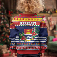 Kiribati Christmas Kid Ugly Christmas Sweater Coat Of Arms Tekeraoi Te Kiritimati LT05 - Polynesian Pride