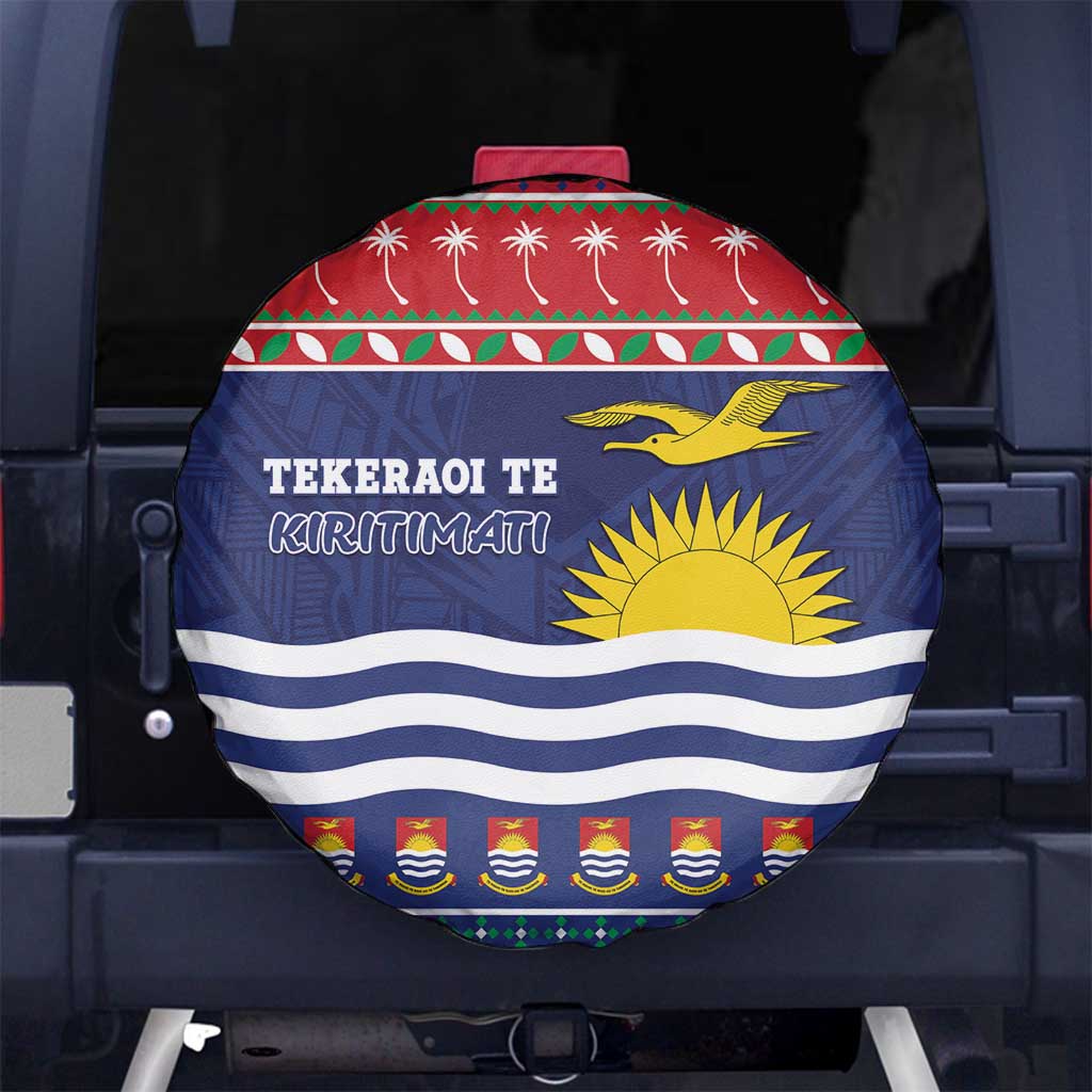 Kiribati Christmas Spare Tire Cover Coat Of Arms Tekeraoi Te Kiritimati LT05 - Polynesian Pride