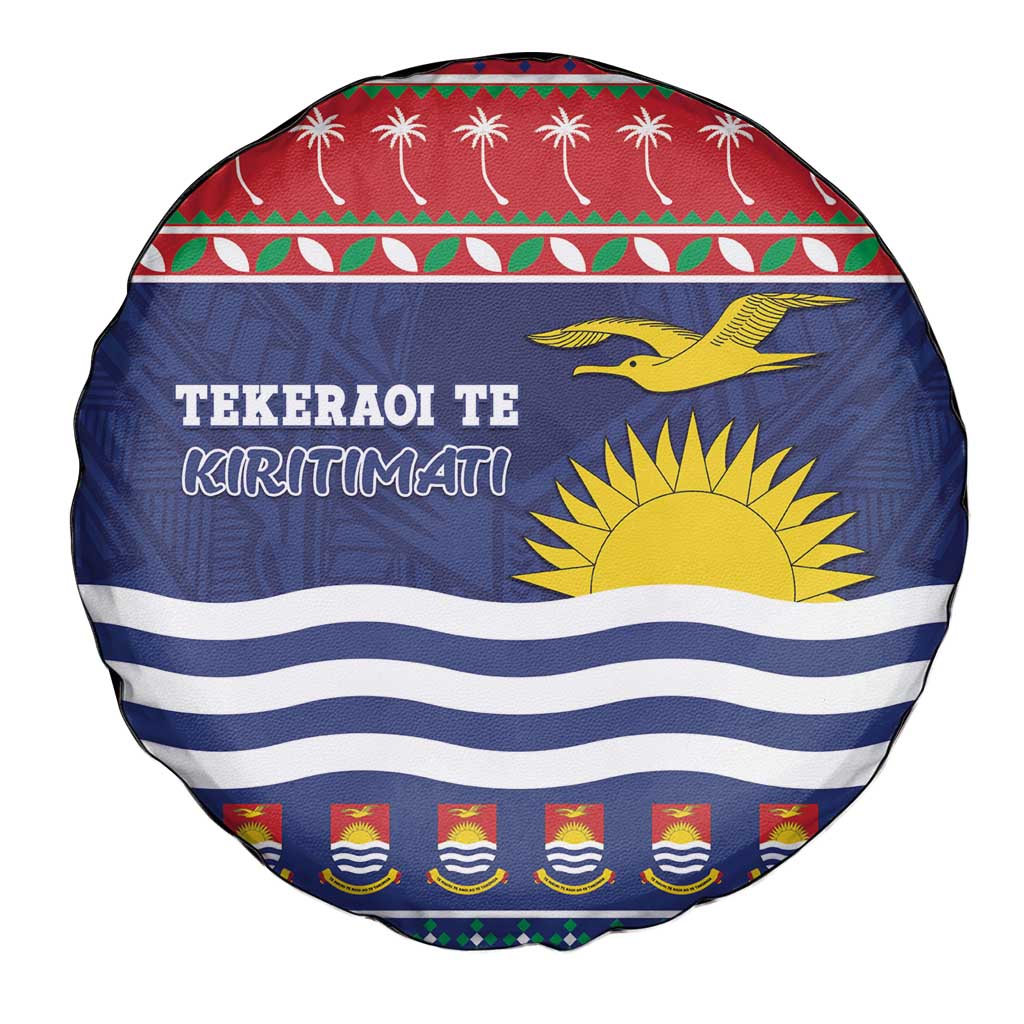 Kiribati Christmas Spare Tire Cover Coat Of Arms Tekeraoi Te Kiritimati LT05 - Polynesian Pride
