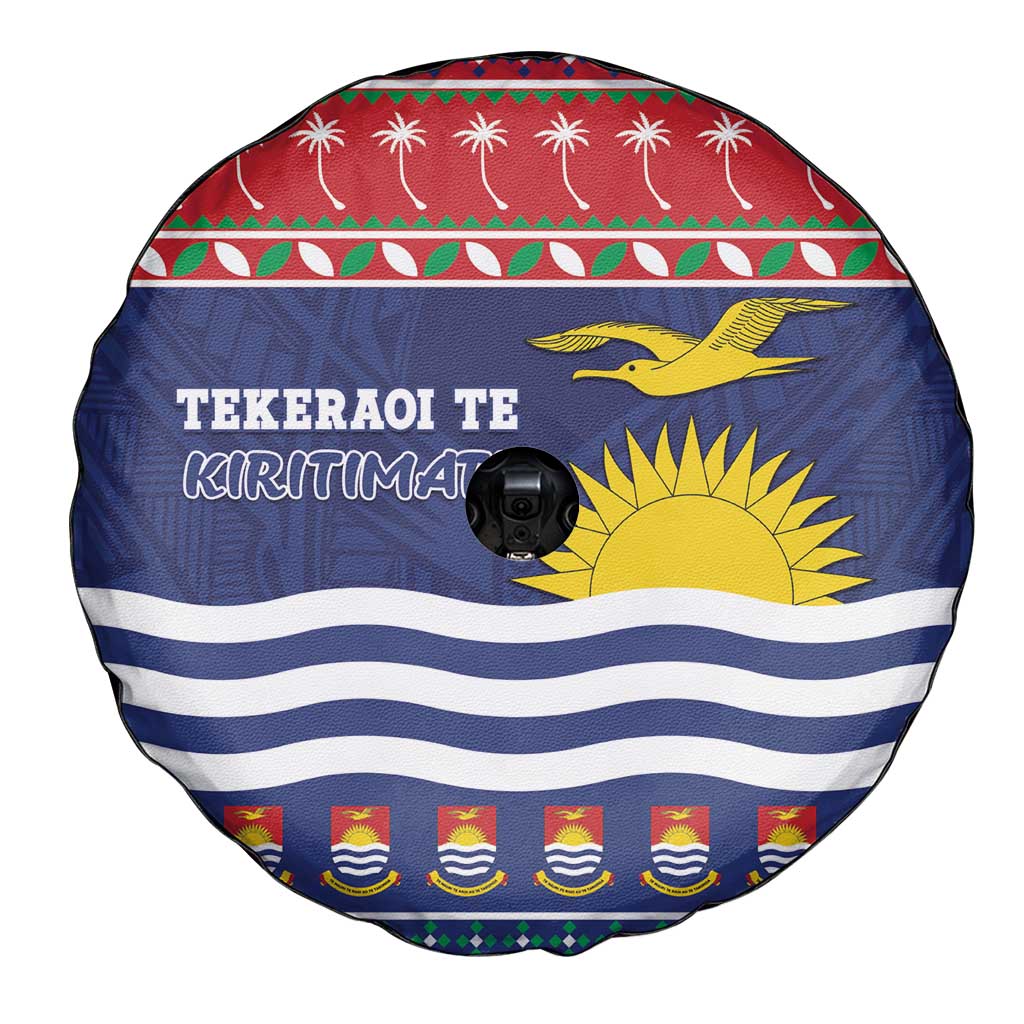 Kiribati Christmas Spare Tire Cover Coat Of Arms Tekeraoi Te Kiritimati LT05 - Polynesian Pride