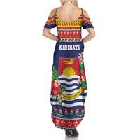 Kiribati Christmas Summer Maxi Dress Coat Of Arms Tekeraoi Te Kiritimati LT05 - Polynesian Pride