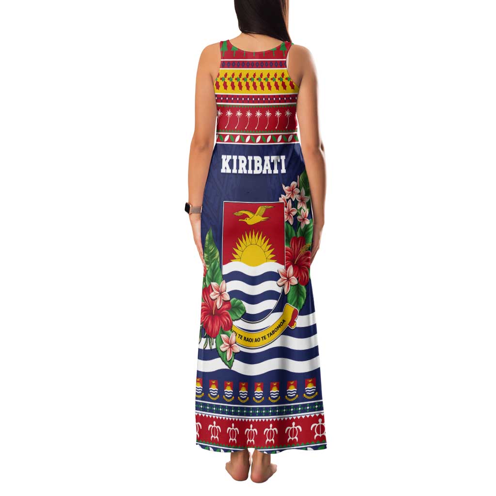 Kiribati Christmas Tank Maxi Dress Coat Of Arms Tekeraoi Te Kiritimati LT05 - Polynesian Pride