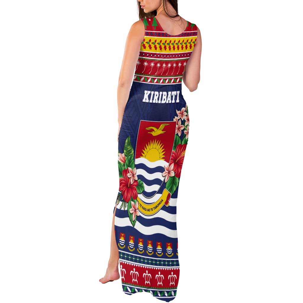 Kiribati Christmas Tank Maxi Dress Coat Of Arms Tekeraoi Te Kiritimati LT05 - Polynesian Pride